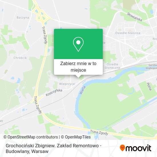 Mapa Grochociński Zbigniew. Zakład Remontowo - Budowlany