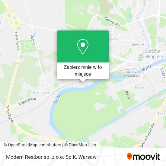 Mapa Modern Restbar sp. z o.o. Sp.K