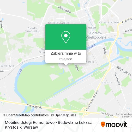 Mapa Mobilne Usługi Remontowo - Budowlane Łukasz Krystosik