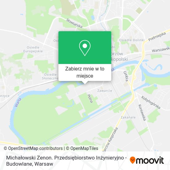 Mapa Michałowski Zenon. Przedsiębiorstwo Inżynieryjno - Budowlane