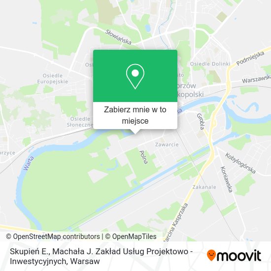 Mapa Skupień E., Machała J. Zakład Usług Projektowo - Inwestycyjnych