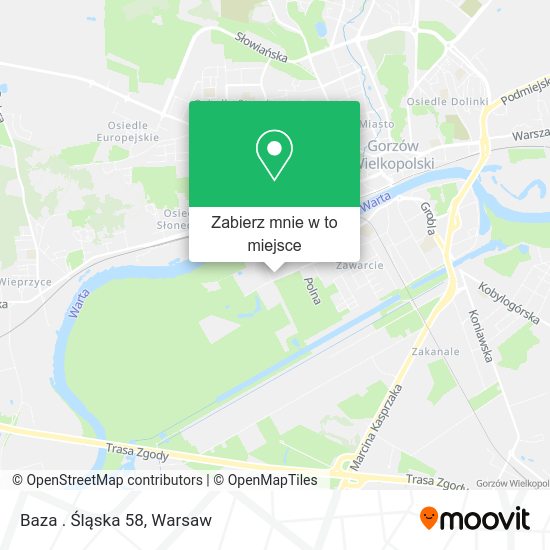 Mapa Baza . Śląska 58