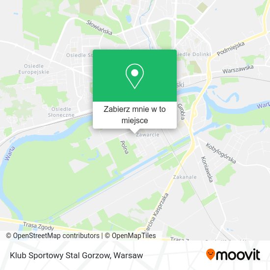 Mapa Klub Sportowy Stal Gorzow