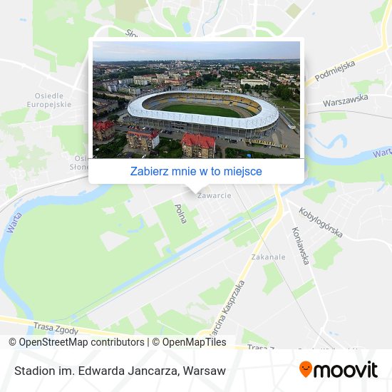 Mapa Stadion im. Edwarda Jancarza