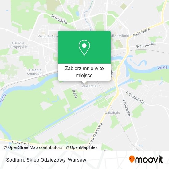 Mapa Sodium. Sklep Odzieżowy