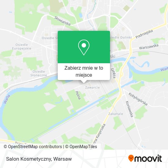 Mapa Salon Kosmetyczny