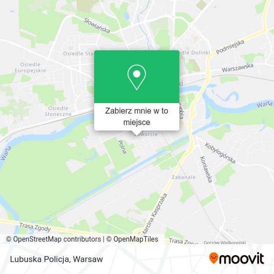 Mapa Lubuska Policja