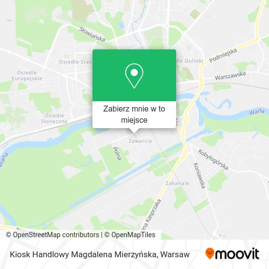 Mapa Kiosk Handlowy Magdalena Mierzyńska