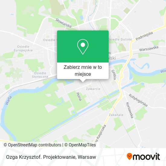 Mapa Ozga Krzysztof. Projektowanie