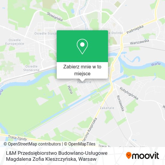 Mapa L&M Przedsiębiorstwo Budowlano-Usługowe Magdalena Zofia Kleszczyńska