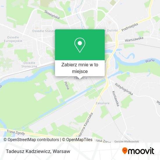 Mapa Tadeusz Kadziewicz