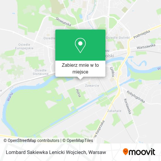 Mapa Lombard Sakiewka Lenicki Wojciech