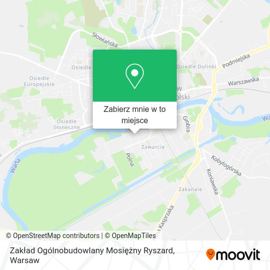 Mapa Zakład Ogólnobudowlany Mosiężny Ryszard