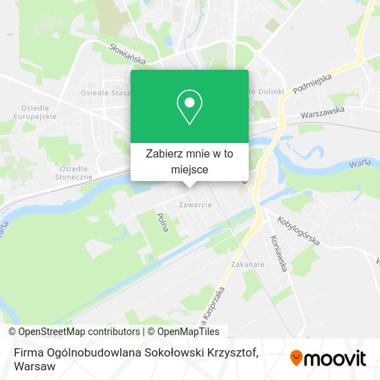 Mapa Firma Ogólnobudowlana Sokołowski Krzysztof