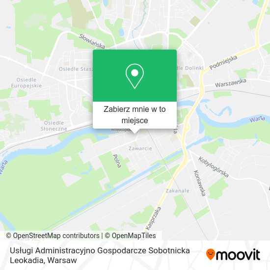 Mapa Usługi Administracyjno Gospodarcze Sobotnicka Leokadia