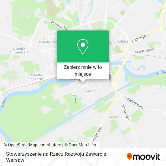 Mapa Stowarzyszenie na Rzecz Rozwoju Zawarcia