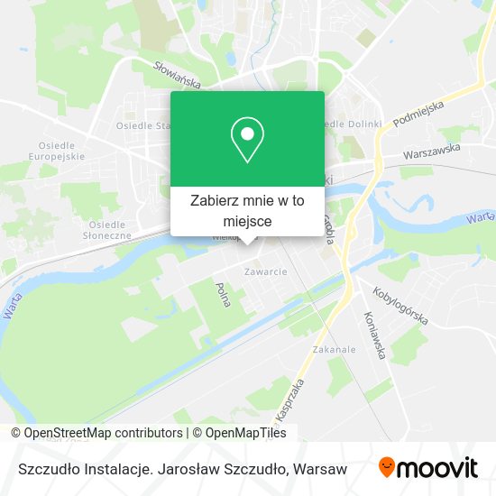 Mapa Szczudło Instalacje. Jarosław Szczudło