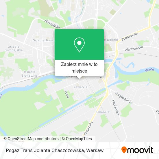 Mapa Pegaz Trans Jolanta Chaszczewska