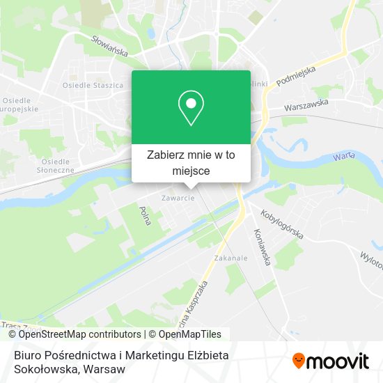 Mapa Biuro Pośrednictwa i Marketingu Elżbieta Sokołowska