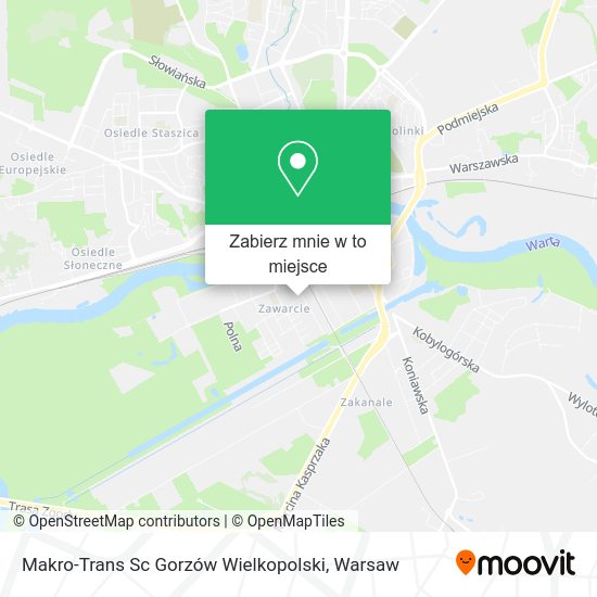 Mapa Makro-Trans Sc Gorzów Wielkopolski