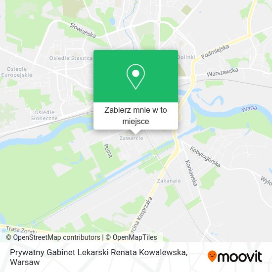 Mapa Prywatny Gabinet Lekarski Renata Kowalewska