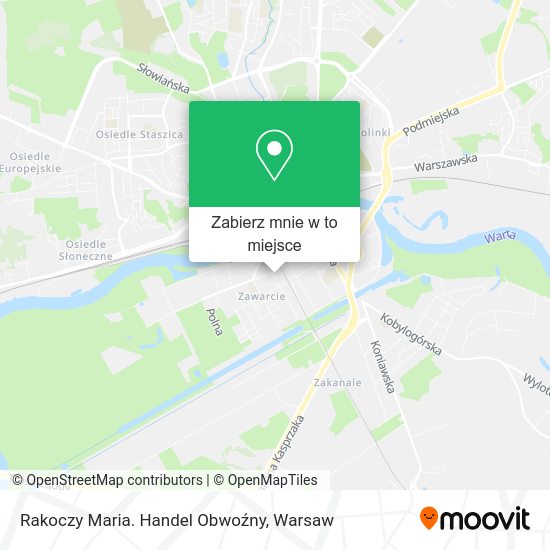 Mapa Rakoczy Maria. Handel Obwoźny