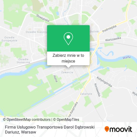 Mapa Firma Usługowo Transportowa Darol Dąbrowski Dariusz