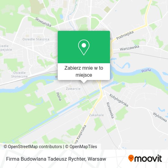 Mapa Firma Budowlana Tadeusz Rychter