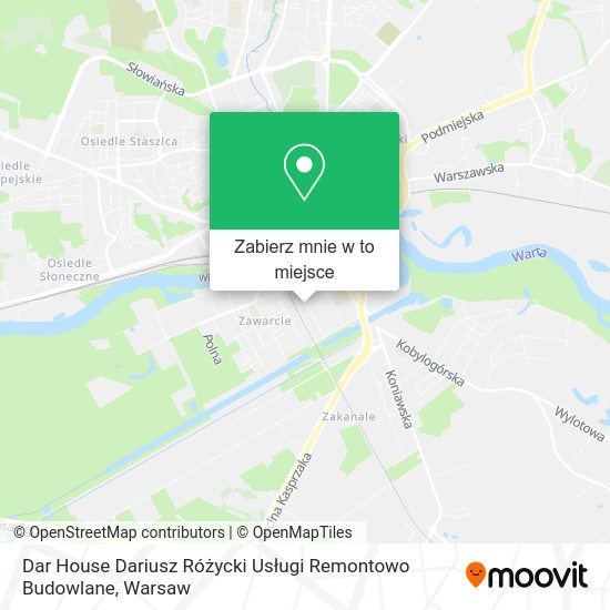 Mapa Dar House Dariusz Różycki Usługi Remontowo Budowlane