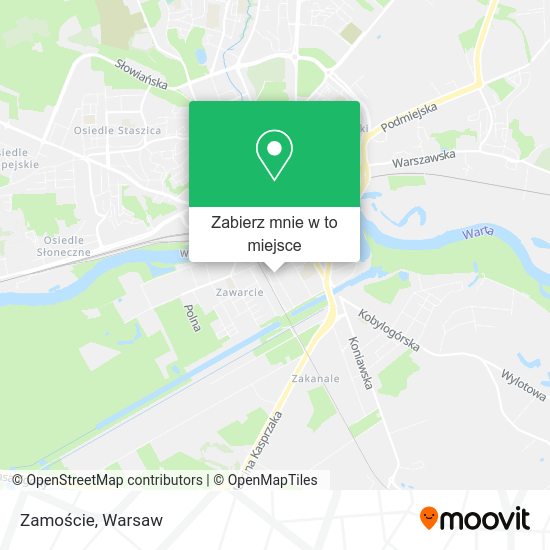 Mapa Zamoście