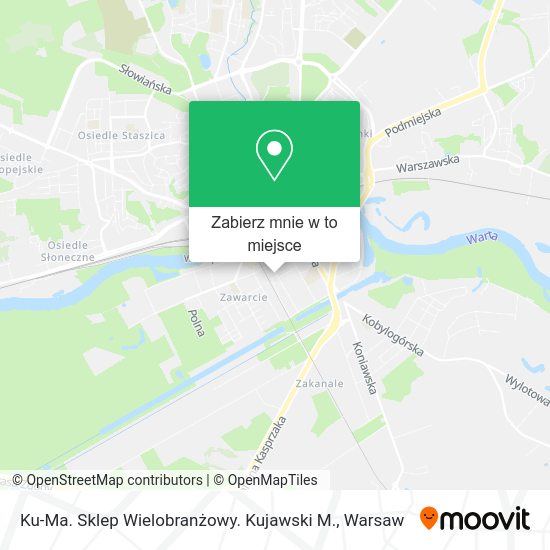 Mapa Ku-Ma. Sklep Wielobranżowy. Kujawski M.