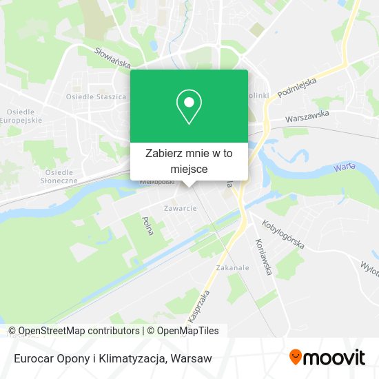 Mapa Eurocar Opony i Klimatyzacja