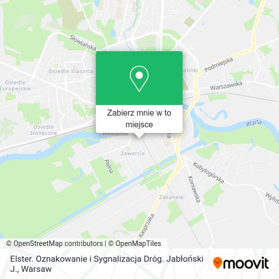 Mapa Elster. Oznakowanie i Sygnalizacja Dróg. Jabłoński J.