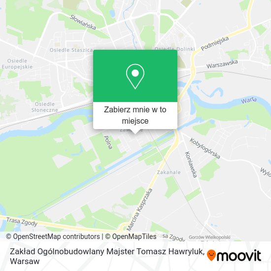 Mapa Zakład Ogólnobudowlany Majster Tomasz Hawryluk