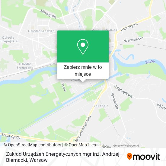 Mapa Zakład Urządzeń Energetycznych mgr inż. Andrzej Biernacki