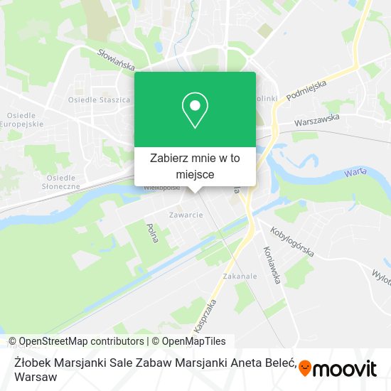 Mapa Żłobek Marsjanki Sale Zabaw Marsjanki Aneta Beleć