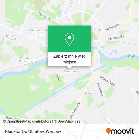 Mapa Klasztor Oo Oblatów