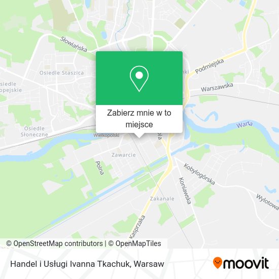 Mapa Handel i Usługi Ivanna Tkachuk