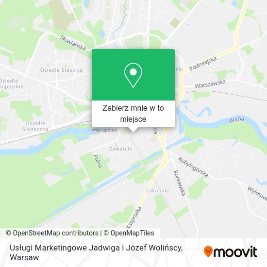 Mapa Usługi Marketingowe Jadwiga i Józef Wolińscy