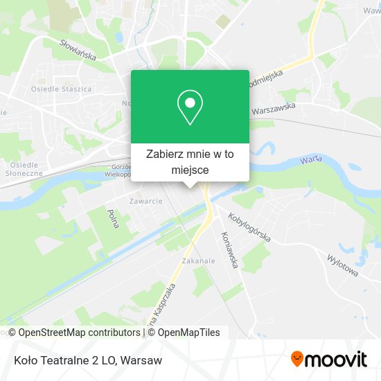 Mapa Koło Teatralne 2 LO