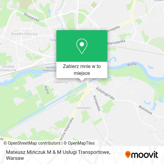 Mapa Mateusz Mińczuk M & M Usługi Transportowe