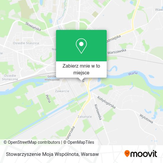 Mapa Stowarzyszenie Moja Wspólnota