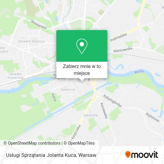 Mapa Usługi Sprzątania Jolanta Kuca