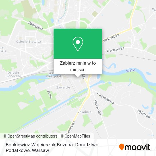 Mapa Bobkiewicz-Wojcieszak Bożena. Doradztwo Podatkowe