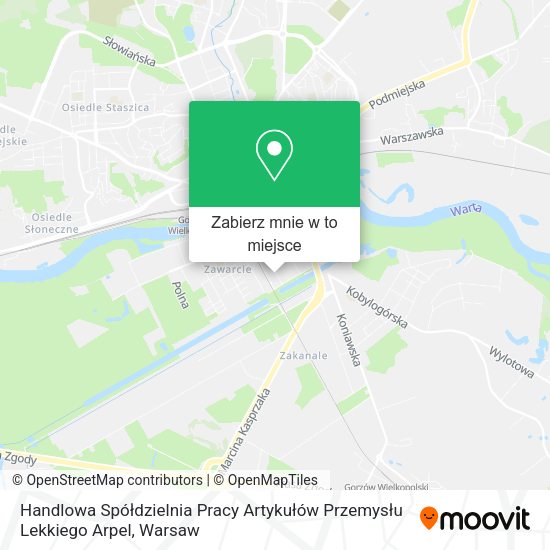 Mapa Handlowa Spółdzielnia Pracy Artykułów Przemysłu Lekkiego Arpel