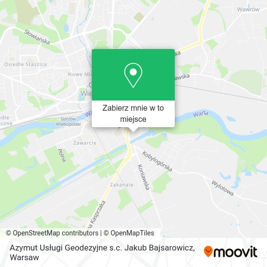 Mapa Azymut Usługi Geodezyjne s.c. Jakub Bajsarowicz