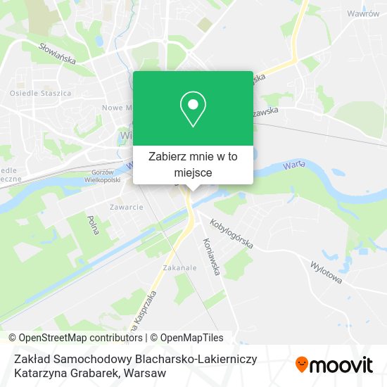 Mapa Zakład Samochodowy Blacharsko-Lakierniczy Katarzyna Grabarek