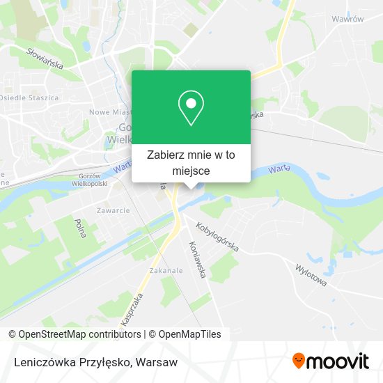 Mapa Leniczówka Przyłęsko