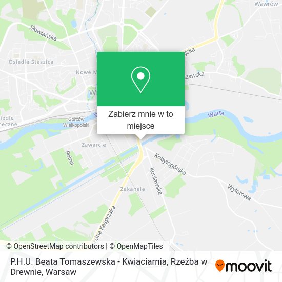 Mapa P.H.U. Beata Tomaszewska - Kwiaciarnia, Rzeźba w Drewnie