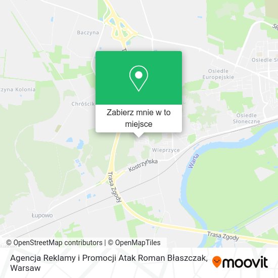 Mapa Agencja Reklamy i Promocji Atak Roman Błaszczak